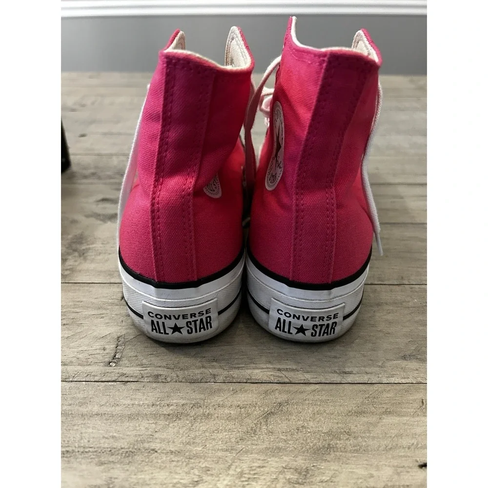 Converse Chuck Taylor All Star Lift Platform High Top Sneakers Pink Wmns Size 7 - Picture 5 of 9